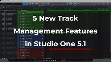 5 AWESOME Track Management Features in PreSonus Studio One