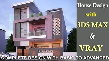 3DS Max House Design with V-Ray | Complete Project Plan to 3d Final Rendering|#interiordesign ||