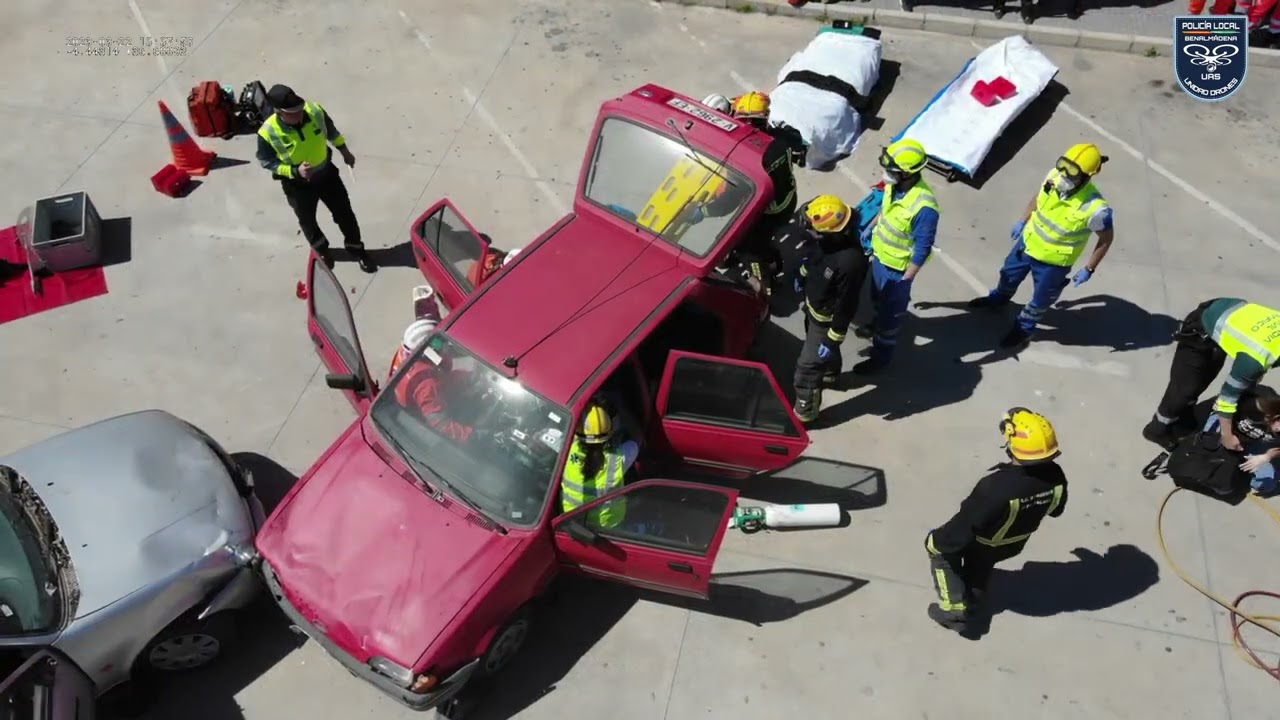 Simulacro Jornadas tráfico Málaga 2023