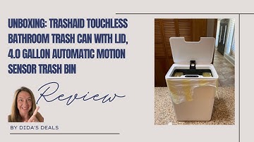 TrashAid Touchless Bathroom Trash Can - The Smart Solution for a Cleaner Space!
