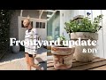 Frontyard update & DIY: Aged Terra Cotta Pots!