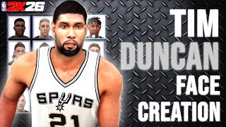 The BEST Tim Duncan Face Creation In NBA 2K26!