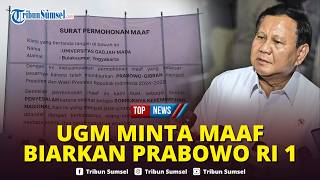 🔴 Viral, Giant Banner at UGM Roundabout Apologizes for Allowing Prabowo to Become President
