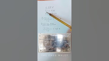 HT Motor FLC Calculation With Short Trick | #motor #motor #reels #electrical #theengineeringwaley