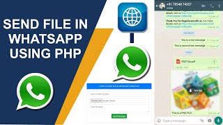 How to Send File on WhatsApp using PHP || Live Demo || Chat API || Whatsapp API chatapi
