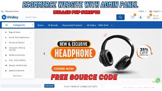 Complete Ecommerce Website With Admin Panel Free Source Code || NULLED PHP SCRIPTS