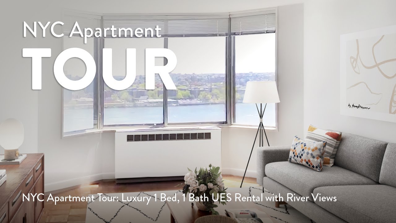 NYC Apartment Tour Luxury 1 Bed, 1 Bath UES Rental with River Views (The Barclay, Unit 18D