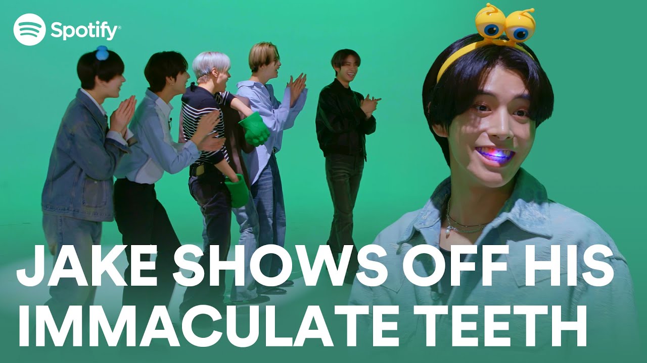 ENHYPEN falls in love with JAKE's immaculate teethㅣSpot ON