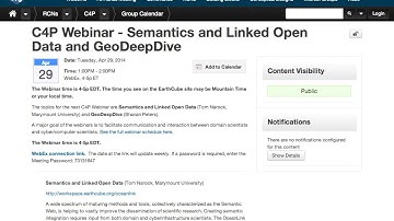 Cyber4Paleo Webinar 7: Semantics and Linked Open Data & GeoDeepDive