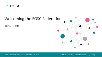 EOSC Symposium | Welcoming the EOSC Federation