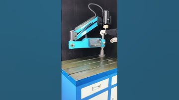 The tapping machine used in the hardware factory is used for thread processing of iron parts,