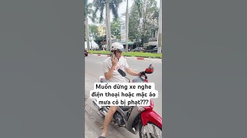 Giờ trời mưa muốn dừng lại mặc áo mưa có được không???