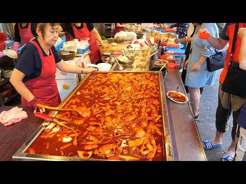 [SUB] Popular snacks in the Korean market - Korean street food