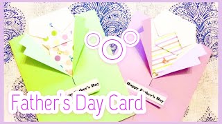 【ネクタイ・スーツ型】簡単父の日カード作り♪（ミッキー）