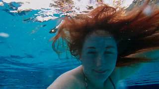 Underwater pool girl ootd uw ...