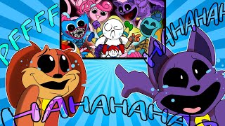 Dogday and Catnap REACT to somacguffin Poppy Playtime All Chapters (1-4) Summary