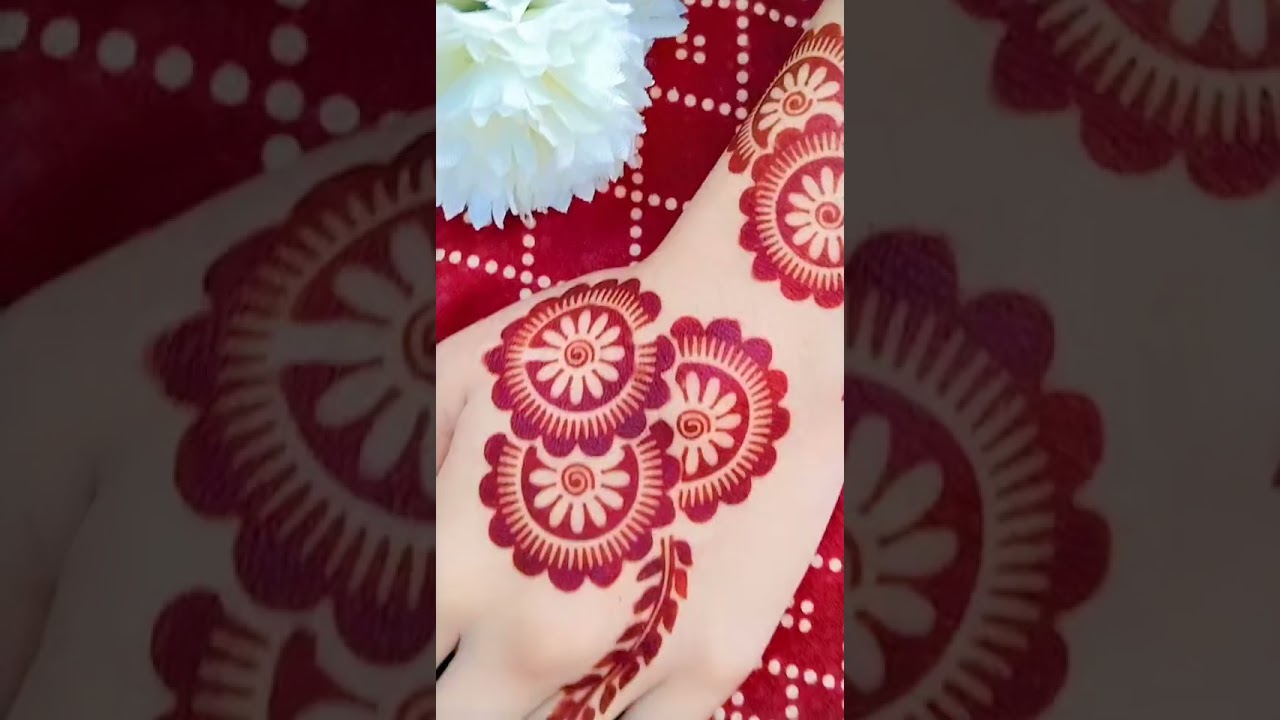 beautiful simple mehndi design #shorts