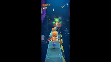 Crash On The Run - The Lab Challenge Run - Break All The Crates!