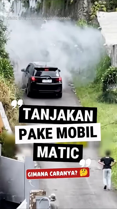 TANJAKAN PAKE MOBIL MATIC ❓INI CARA YANG BENAR 😉✅ #tipsmengemudi #belajarnyetir #tipsmobil