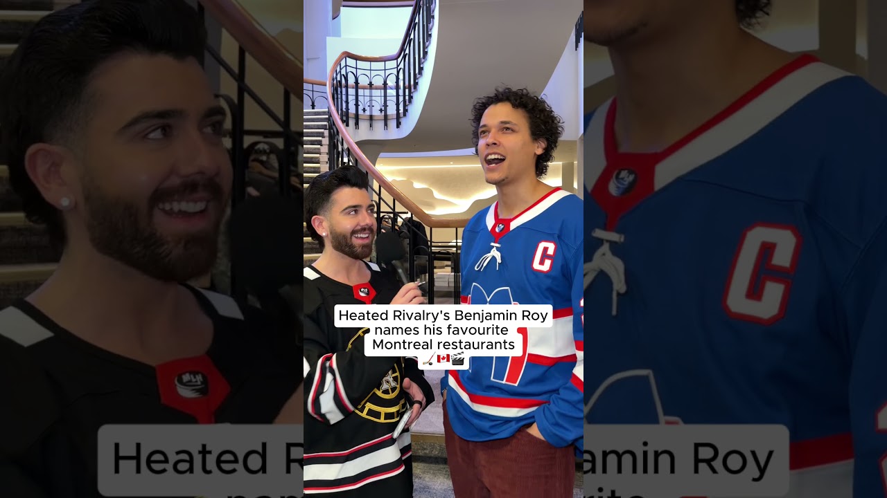 Heated Rivalry star Benjamin Roy names his fav Montreal restaurant 🥗🏒 #heatedrivalry #mtl