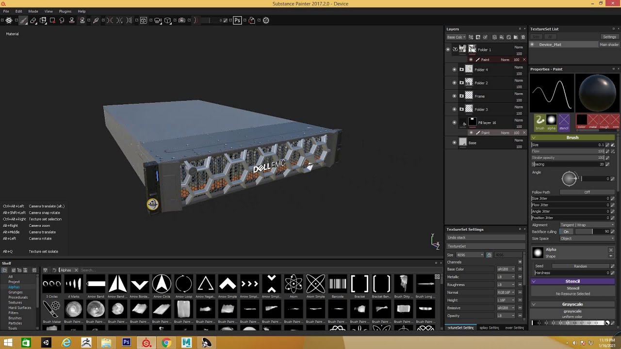Exporting Substance Painter texture to Maya Vray - YouTube