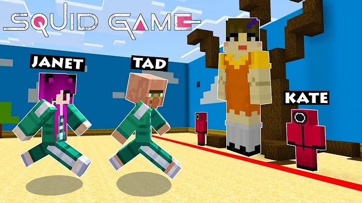I played Squid Game on Minecraft with Janet and Ka...