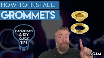 How to Install Grommets - DIY Quick Tips