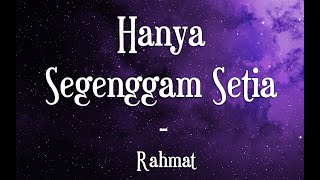 Hanya Segenggam Setia - Rahmat| Cover By GAYO91 Akustik