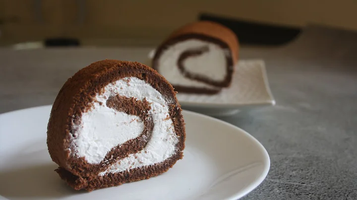 Chocolate swiss roll | Chocolate Cake roll recipe | The Cookbook