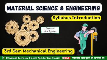 Material Science & Engineering(Syllabus) || 3rd Sem. Mechanical || SBTE bihar Polytechnic