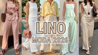 Cómo Vestir ROPA DE LINO 2026 / Looks Modernos y Elegantes Primavera Verano