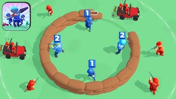 Idle Shooting Army - idle Guns 3D Max Level | Base Defense  Gameplay Android iOS