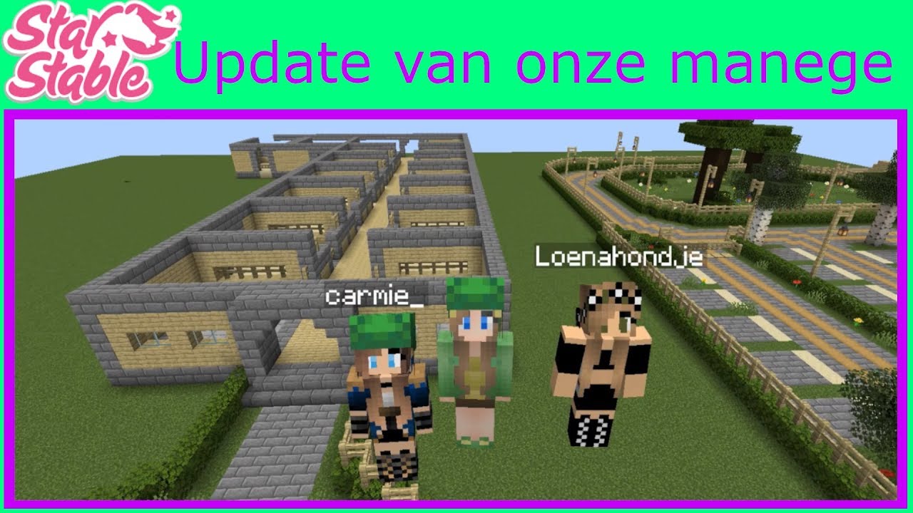 Verder bouwen aan onze manege! | Minecraft - YouTube