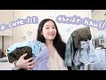 my CUTEST thrift haul yet (winter & spring try-on haul)