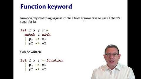 The Function Keyword | OCaml Programming | Chapter 3 Video 9