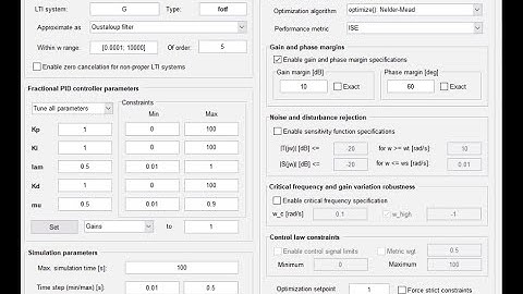 How to optimize fractional order PID(FOPID) controller on MATLAB