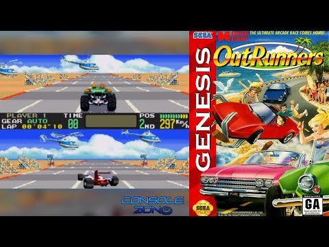 Видео: OutRunners (Лихачи) - прохождение игры Original + Arcade (секретная VirtuaFormula) (Sega Mega Drive)