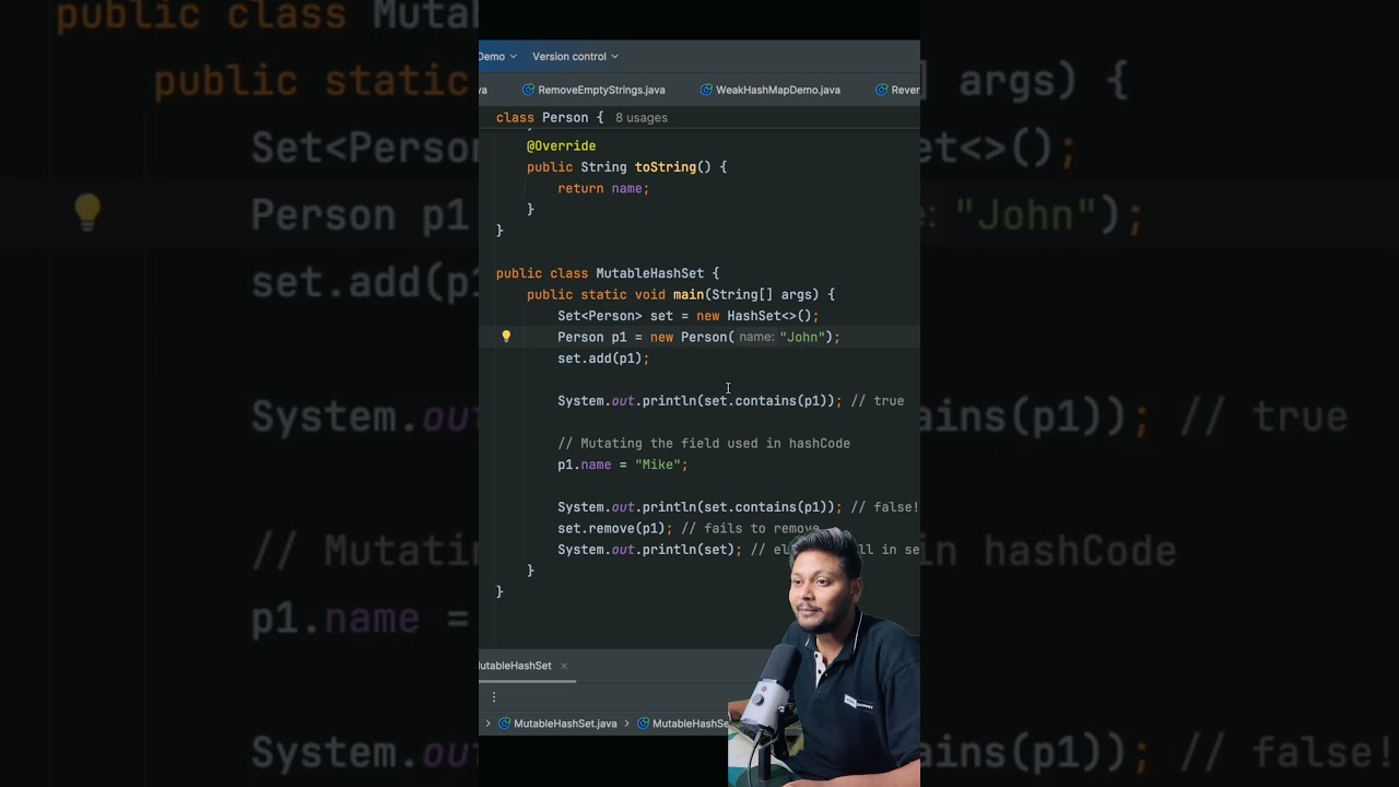 HashSet May Lose Elements #java