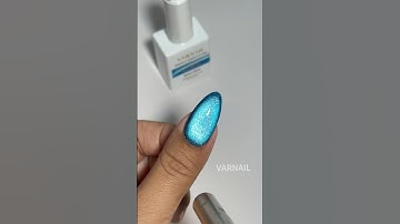 ✨ Obsessed? Hema-Free Cat Eye Gel Polish CEHL05 Blue Quinn #nails #naildesigns #glassbeadsnails