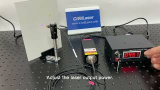 405nm 100mW PM Fiber Coupled Laser -- From www.CivilLaser.com