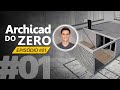 Aula 01 | ARCHICAD DO ZERO | Modelagem de Paredes, Lajes, Portas e Janelas - Projeto Completo