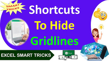 Shortcuts to Hide Gridlines Through Excel Tricks - #exceltricks