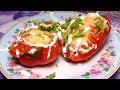 Вкусно и Просто! Фаршированный перец в духовке под сыром, фаршированный перец половинками под сыром