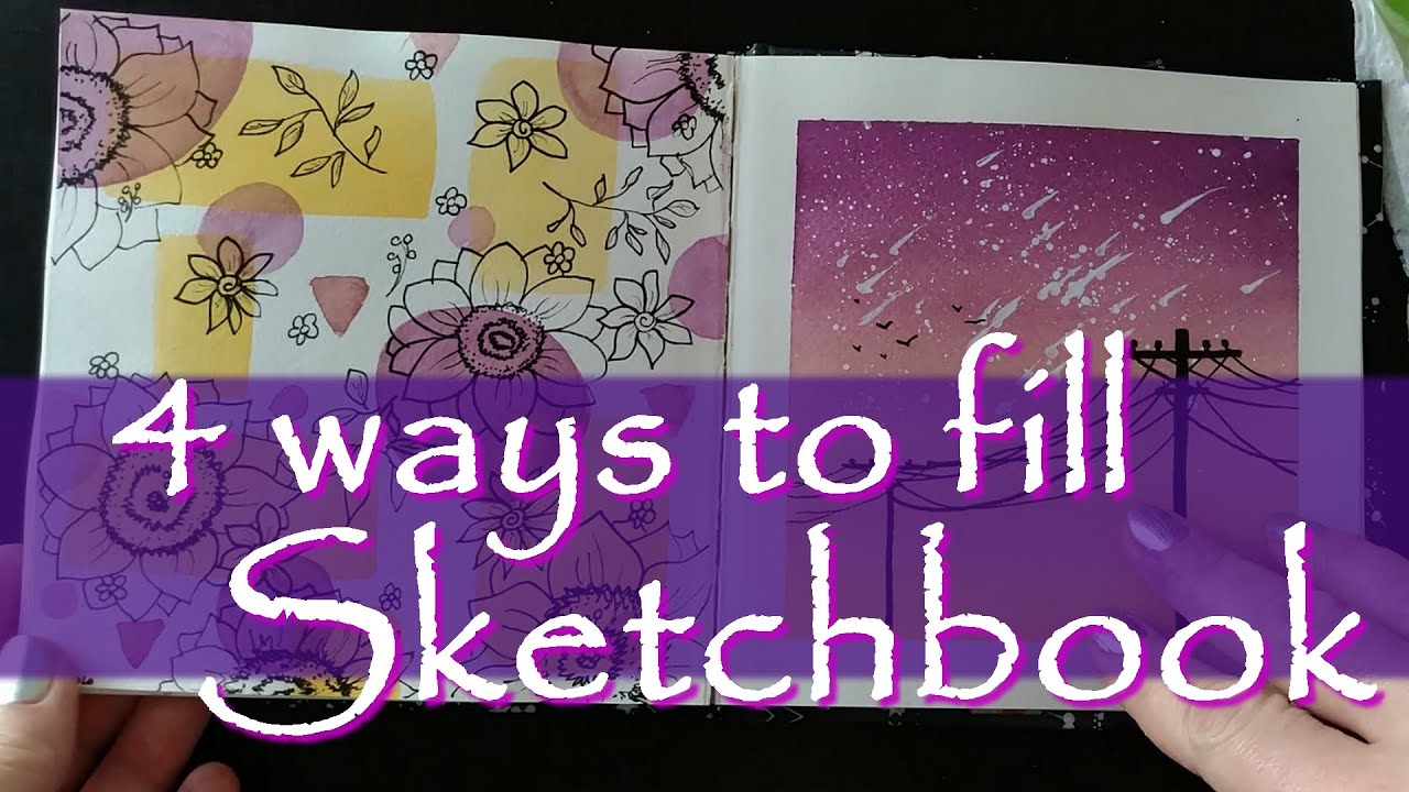 4 pomysły na wypełnienie szkicownika sketchbook ideas how to fill