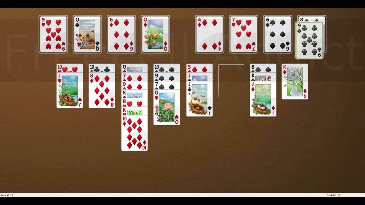 How to solve freecell game #2723 - YouTube
