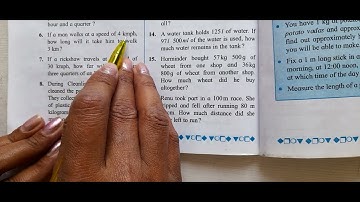 Problem Set 47(example 1 to 7)  Class 5  Chapter 11 Problems on Measurement #maths#stateboard