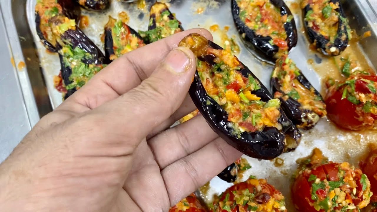 دقه البتنجان المقلي بتاعه المطاعم