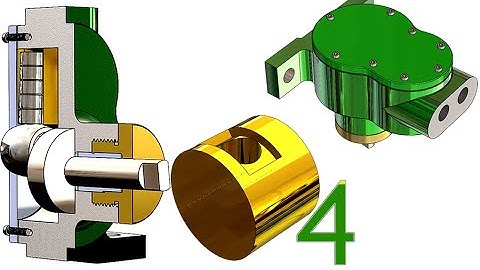 4- Project 21| Piston Pump |SolidWorks Tutorial : piston bushing