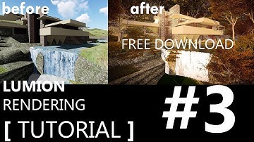 LUMION RENDERING TUTORIAL #3 Falling Water House (FLW)