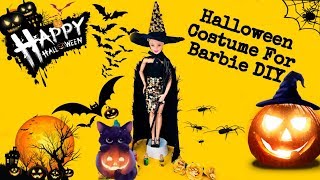 DIY Barbie Halloween Costume | Doll Halloween Costume Tutorial | DIY Barbie Clothes for Dolls
